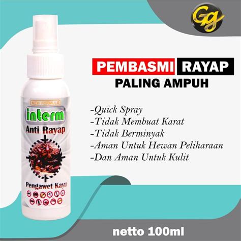 Jual INTERM SPRAY OBAT ANTI RAYAP AMPUH PENGAWET KAYU PERABOT INTERM