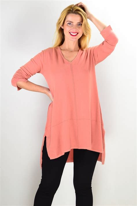 Salmon Snuggle Up Tunic Top I Love Tunics