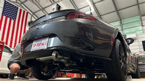 Miata Nd Axle Back Exhaust Prototype Judging Interest For Production