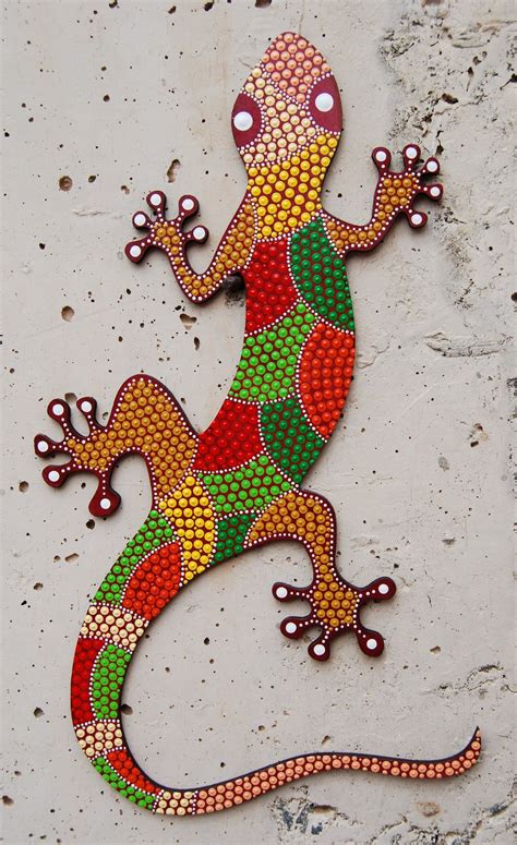 Décoration Murale Gecko 2021 Artesanato Em Mosaico Arte Com Pedras