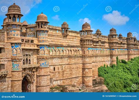 Gwalior Fort Madhya Pradesh India Stock Image Image Of Unesco