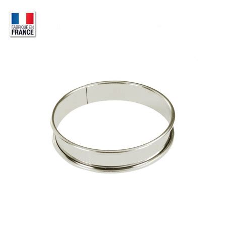 Cercle à tarte en inox 16 cm h 2 cm Bords Roulés Gobel