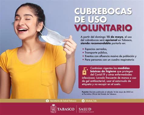 Ssalud Tabasco On Twitter A Partir Del De Mayo El Uso De