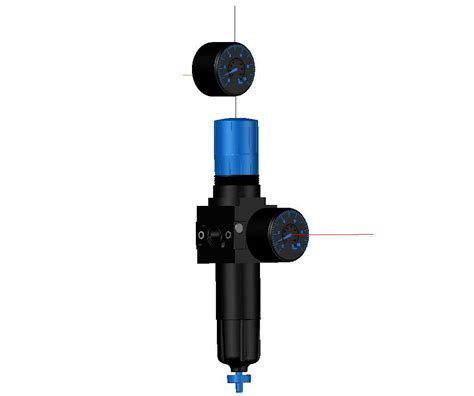 Pneumatic Valve 3d Drawing - Cadbull