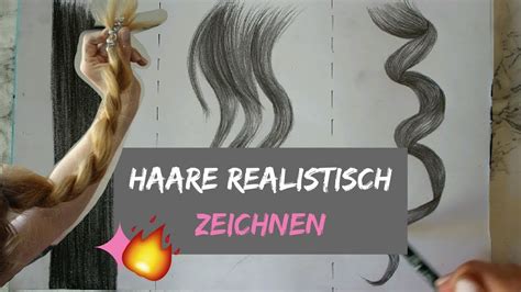 WIE ZEICHNE ICH Haare Realistisch Drawing Tuesday YouTube