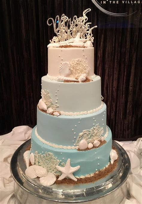 Beach Theme Bridal Cake