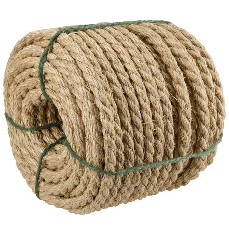 Kohand Feet Inch Natural Sisal Rope Strand Jute Hemp Rope