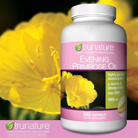 Trunature Evening Primrose Oil 1000 Mg 200 Softgels Walmart