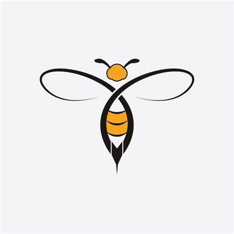 Abeja Logo Vector Ilustraci N Dise O Icono Logo Vector Premium