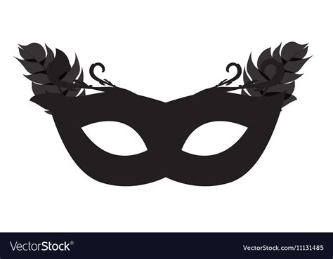 Masquerade Carnival Mask Icon Royalty Free Vector Image