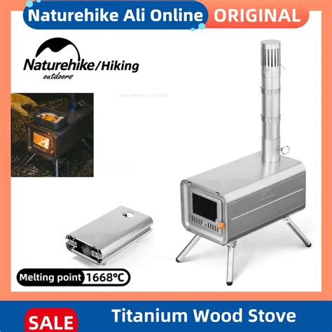 Naturehike Winter New Titanium Wood Stove Burning Heating Stove Camping