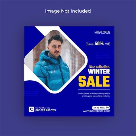 Premium Vector Winter Season Fashion Sale Social Media Post Instagram