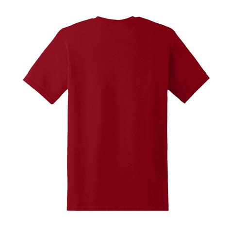 T shirt Homme Résistant en 100 Coton épais de Haute Qualité Rouge