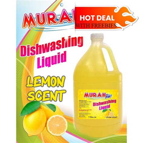 Dishwashing Liquid Lemon Gal Grease Cutter With Freebie Clothespin