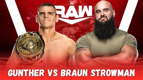 Wwe K Gunther Vs Braun Strowman Raw Ps Gameplay Youtube