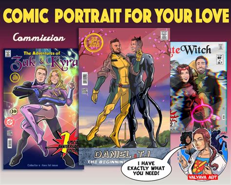 Custom Comic Book Cover For Your Superhero Commission Comic Etsy