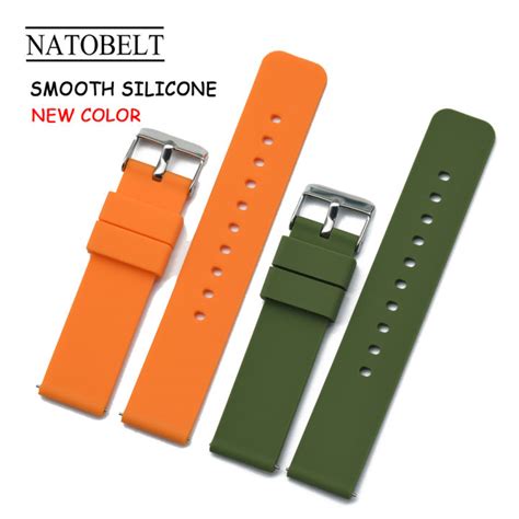 Sports Silicone Watch Strap 20mm 22mm Quick Release Silicone Watch Band Waterproof Soft Silicone