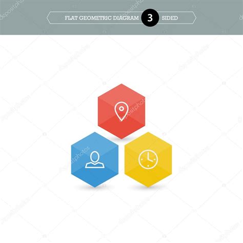 Plantilla De Diagrama Geom Trico Plano Para Su Presentaci N Comercial