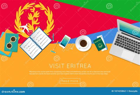 Visit Eritrea Concept For Your Web Banner Or Stock Vector