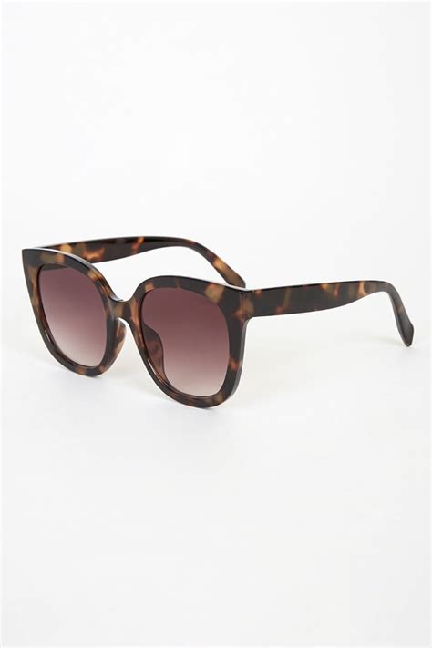 Brown Tortoise Sunglasses Square Sunglasses Square Sunnies Lulus