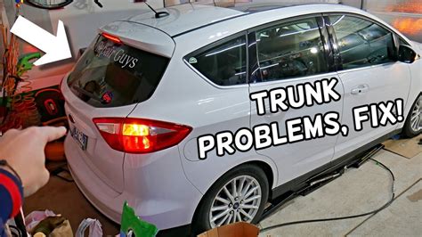 TRUNK LIFTGATE DOES NOT OPEN CLOSE AFTER BATTERY REPLACEMENT FORD C MAX