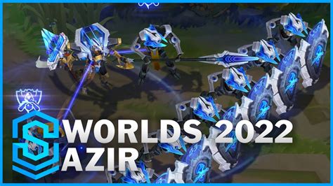 Worlds 2022 Azir Skin Spotlight Pre Release League Of Legends