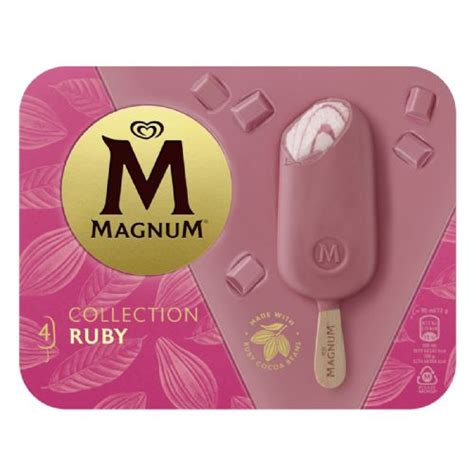 Magnum B Tonnet Glac Chocolat Blanc Avec Sauce Framboise Pi Ces G