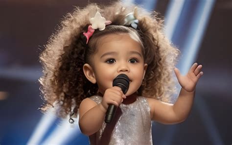 Cest une performance incroyable Une petite fille a chanté une chanson