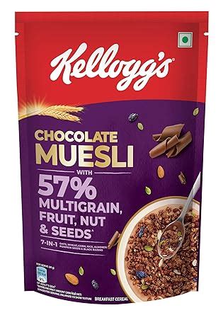 Kellogg S New Chocolate Muesli Multigrain Fruit Nut Seeds G