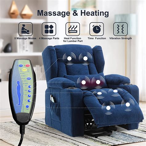 Comhoma Power Lift Recliner Sofa With Heated Massage Wmt H1150