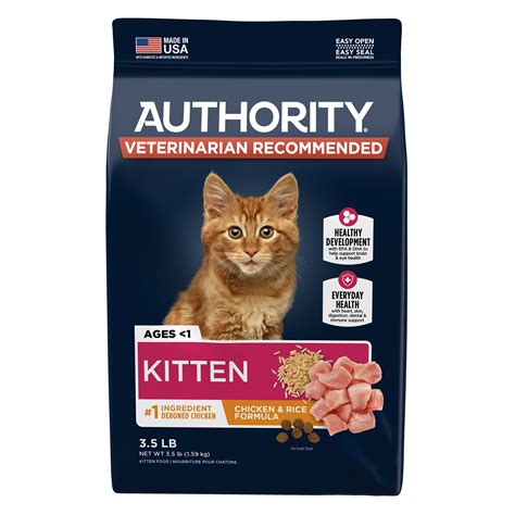 Authority® Everyday Health Kitten Dry Cat Food - Chicken & Rice, With ...