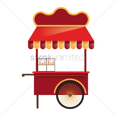 Food Cart Vector At Collection Of Food Cart Vector