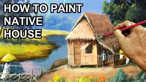 How To Paint A Native House In Acrylics Time Lapse JMLisondra