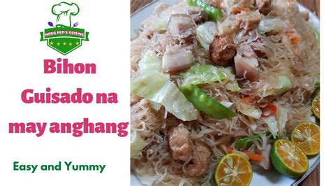 Bihon Guisado Na May Konting Anghang YouTube