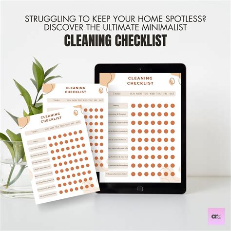 Editable Cleaning Checklist Cleaning Schedule Check-list - Etsy