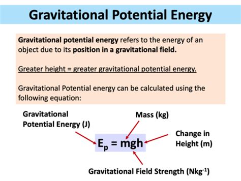 Kinetic And Gravitational Potential Energy A Level Physics Teaching Resources