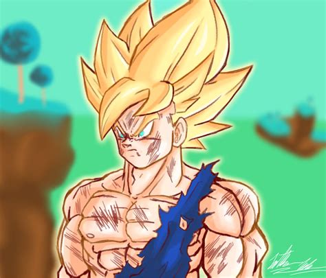 Super Saiyan Goku By Jjischamp On Deviantart