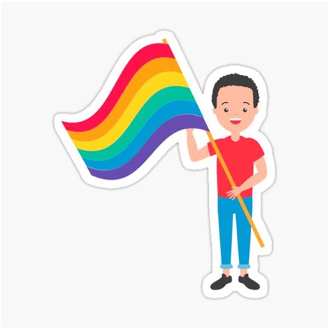 Gay Pride Flag Sticker For Sale By Ryaneliz91 Redbubble