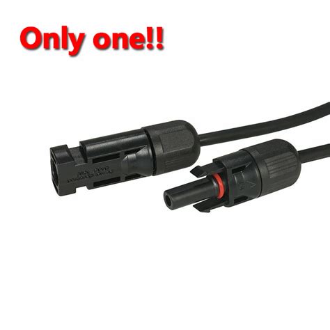 1 Pair Blackred Solar Panel Extension Cable Wire Solar Connectors 10 Awg Gauge Ebay