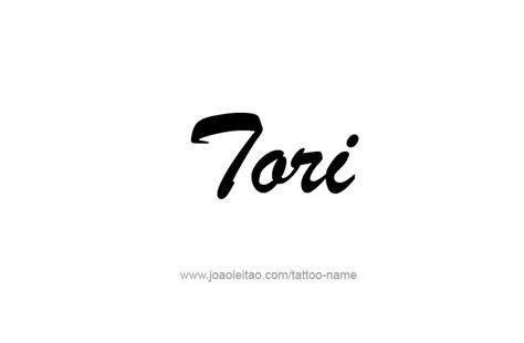 Tori Name Tattoo Designs