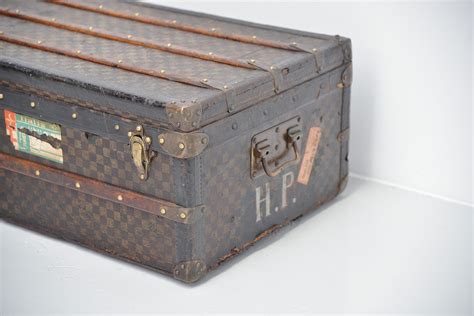 Louis Vuitton Damier Steamer Trunk France 1910 1914 Massmoderndesign