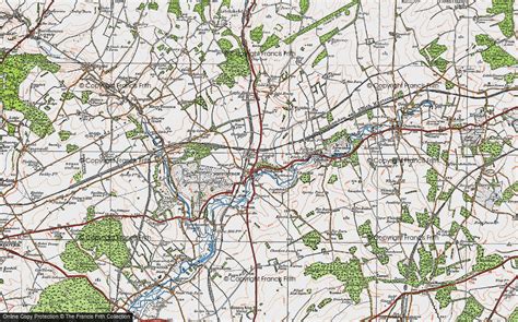 Historic Ordnance Survey Map Of Whitchurch 1919