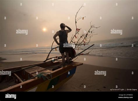 Sunrise at Chirala Beach Stock Photo - Alamy