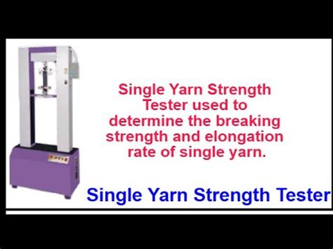 Single Yarn Strength Tester Working Video Amithgarmentservices YouTube