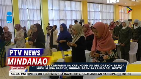 Awareness Campaign Sa Katungod Ug Obligasyon Sa Mga Muslim Nga Babaye