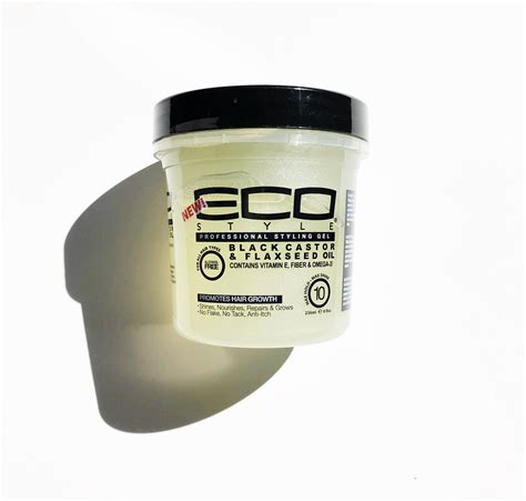 Eco Style Black Castor And Flax Seed Oil Gel Nh Beauty Supply