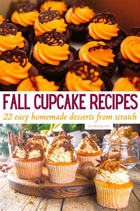 22 Fall Cupcake Recipes (Easy & Moist) - Foodiosity