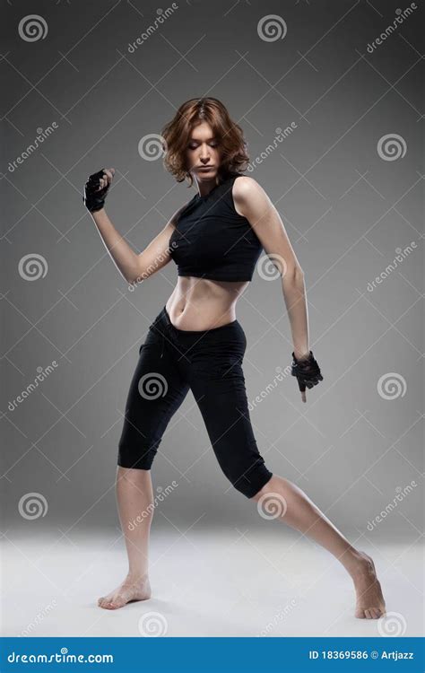 Attractive Woman Dancing Stock Photo Image Of Female 18369586