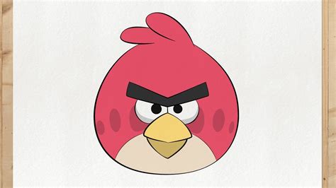 Como Desenhar O Red Do Angry Birds Passo A Passo F Cil E R Pido Youtube