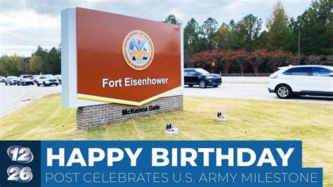 Service Members At Fort Eisenhower Mark U S Army S Birthday Youtube